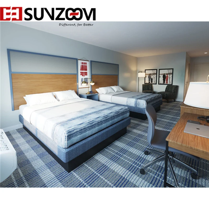 
Wyndham AmericInn new design wooden Hotel Bedroom Furniture 