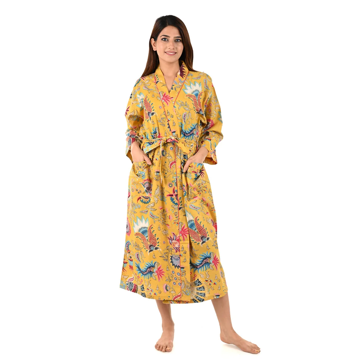 Good Quality Cotton Luxury Sleepwear Nightgown Bathrobe