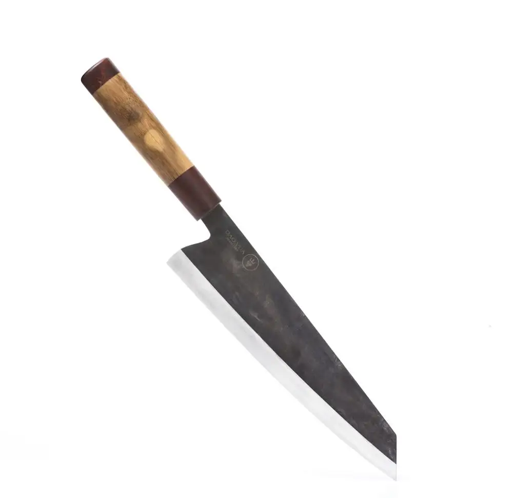 Недорогой японский кухонный нож 9 4 дюйма Kiritsuke ручной Кованый специальная бамбуковая ручка Высокоуглеродистая сталь