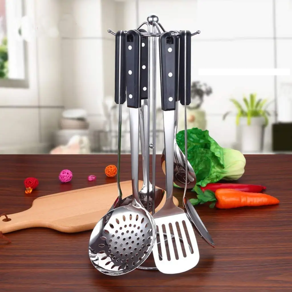 Stainless Steel Long Soup Ladle with Comfortable Nylon Grip Design Spoon Soup Ladle for Kitchen Set Of 1 Pcs