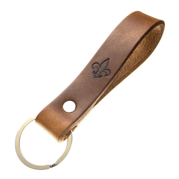 Wholesale LOGO Leather Key Chain Bulk Factory Direct Price Custom Luxury Mens PU Leather Keychain