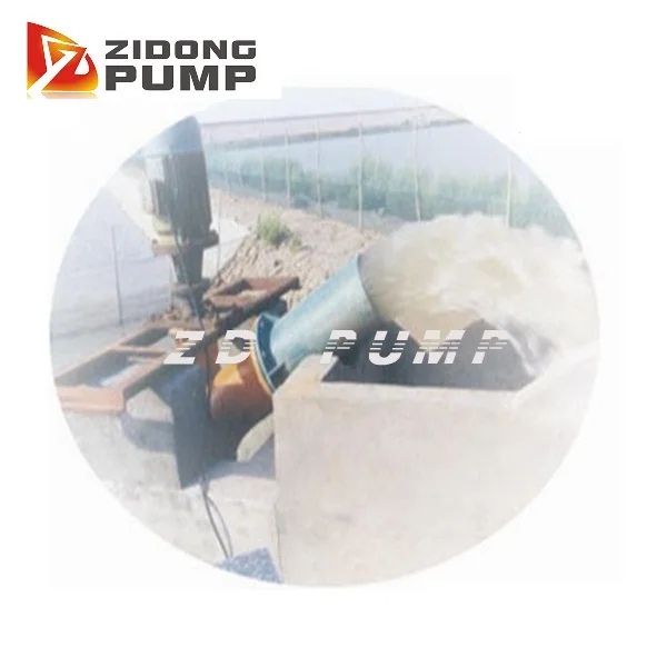 large capacity vertical propeller pump FRP glassfibre material axial flow pump for salty seawater