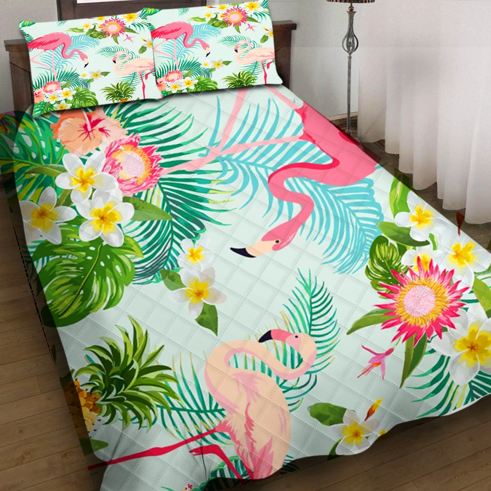 Tropical Quilt Bedding Set Pillowcases Quilted Throws Bedding Sets Wholesale Drop Ship
