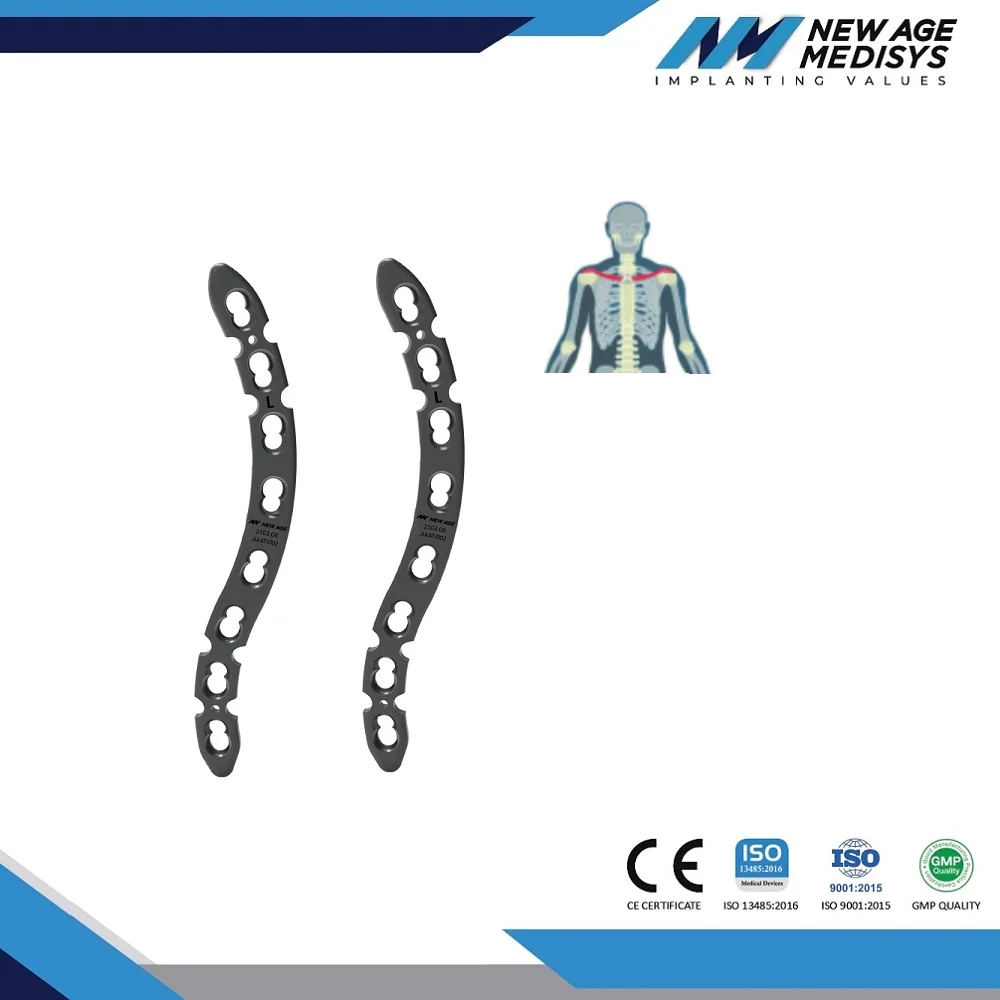 Safety Locking Plates Titanium Orthopedic Implants Anterior Clavicle Plate Hospital Usage CE ISO Certified