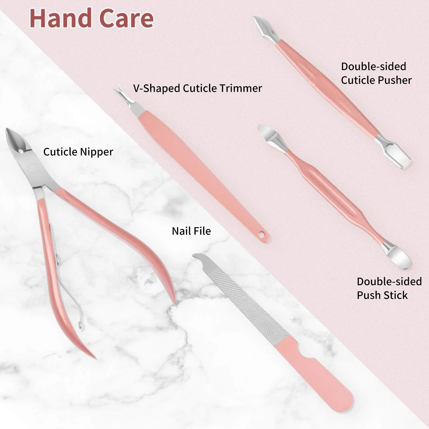 Wholesale Manicure & Pedicure Set 12 Pcs Stainless Steel Beauty Instruments Kit With Private Label