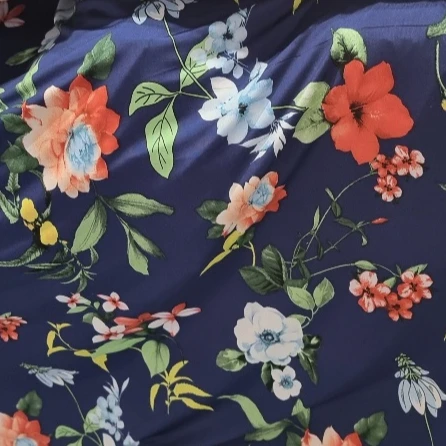 Polyester Spandex Korean Fabric 2021 Multi Colors High Quality Pattern Soft Lining Fabric For Garment Knitted Printing Fabric