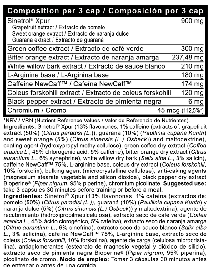 
Erase Thermo XT Sinetrol Beverly Nutrition 90 caps Halal 