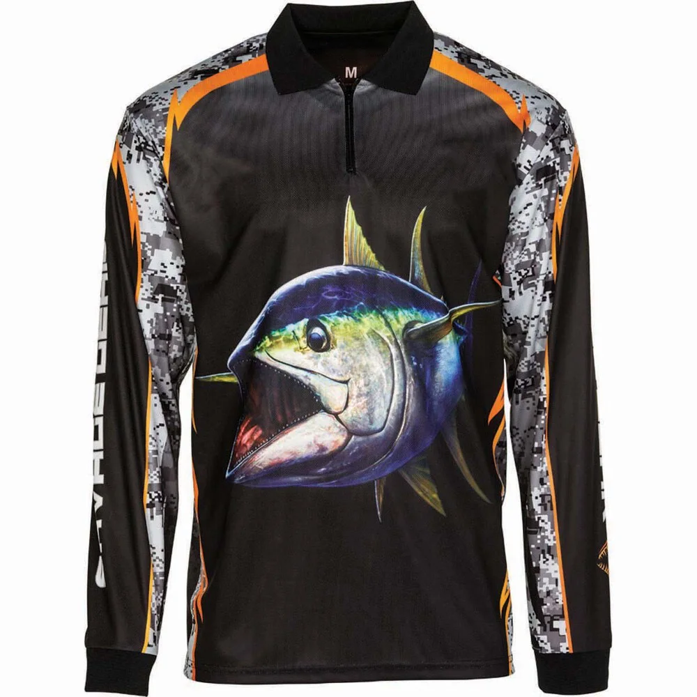 tournament youth jersey classic vented hotspot fishing best design pelagic stretchy lightweight custom designed fishing shirts