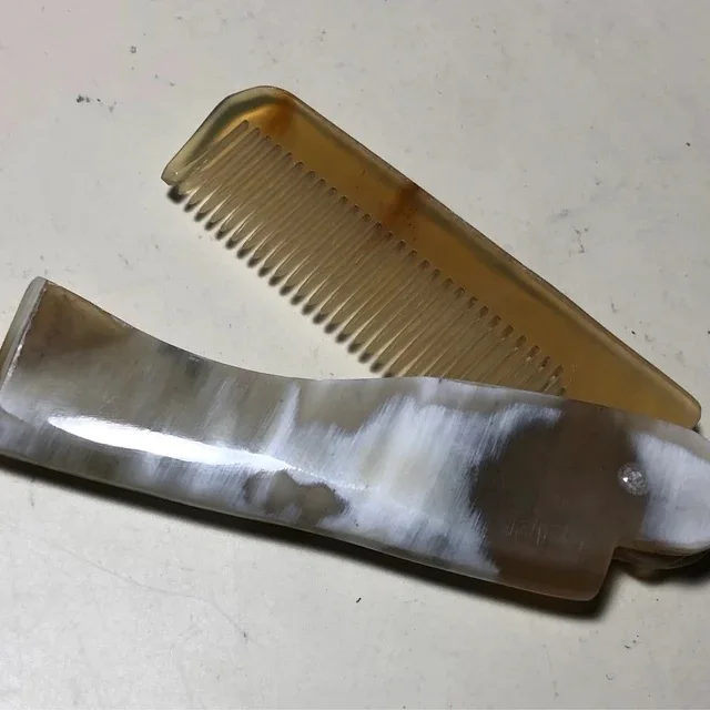CHEAPEST PRICE FOLDABLE OX HORN POCKET COMB ox horn comb