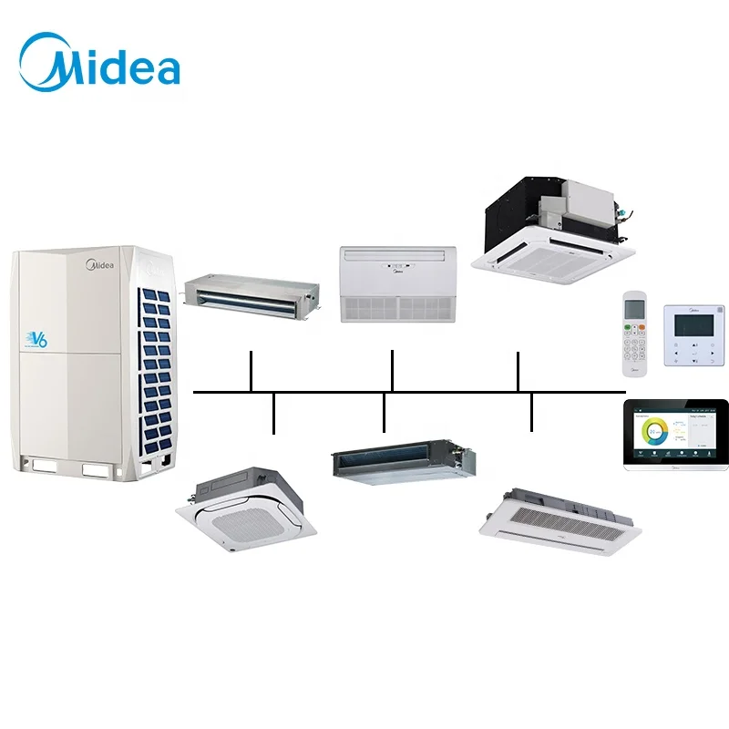 Midea VRF Air con Factory Price V6 VRF DC Inverter Outdoor Unit Air Conditioner in indonesia
