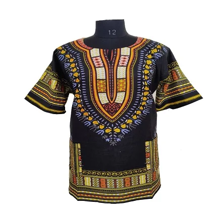 Factory Manufacture African Traditional Clothing Dashiki Shirt Dress Blouse for Women Short Sleeves African Women Clothes