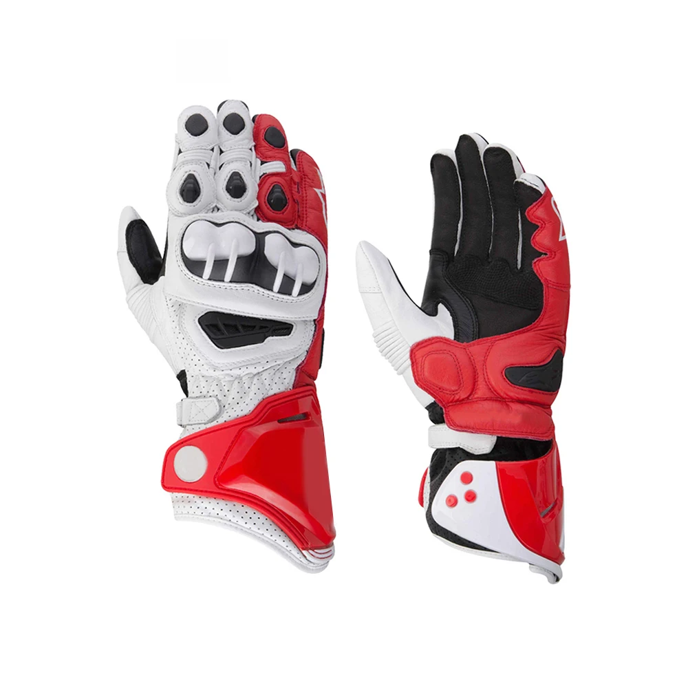 Motorbike Winter Tactical Cycling Custom Guantes De Mtb Dirt Bike Genuine Leather Gloves Motorbike Riding Gloves