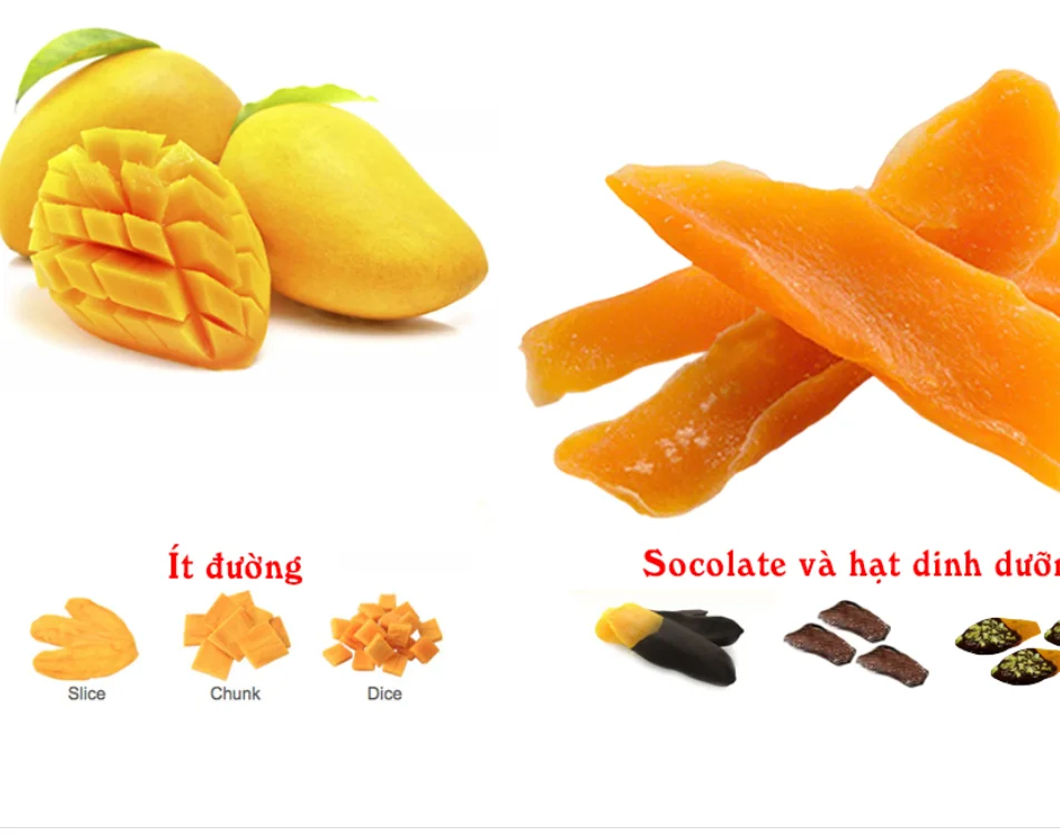 Factory Price Delicious Sweet Soft Dried Mango 500gr 100% Natural Made In Viet Nam