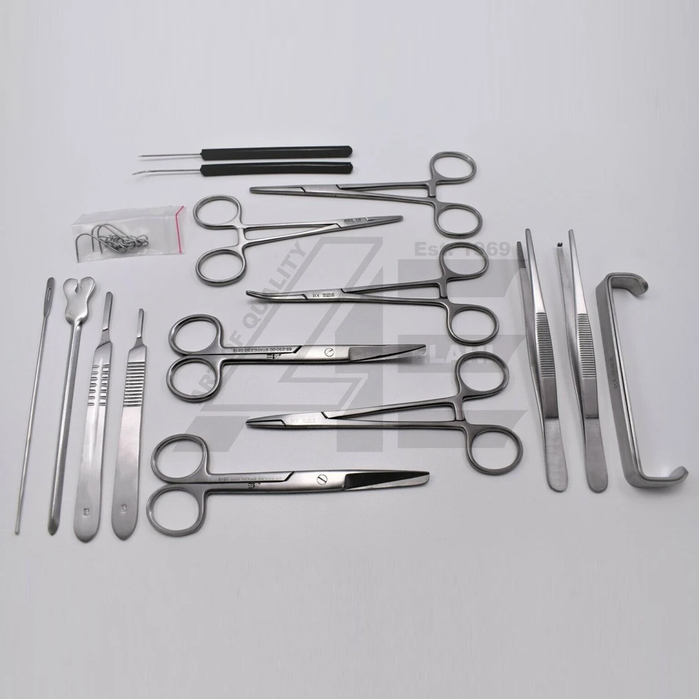 DISSECTING KIT 16 PIECE HOT SELL STUDENT ANATOMY INSTRUMENTS MEDICAL SURGICAL LAB 2024 GERMAN STAINLESS STEEL 2020