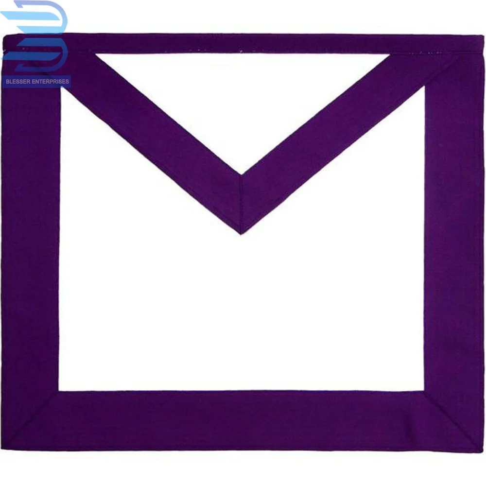 Masonic Regalia Council Royal & Select Master RSM Member Purple Apron With Flap