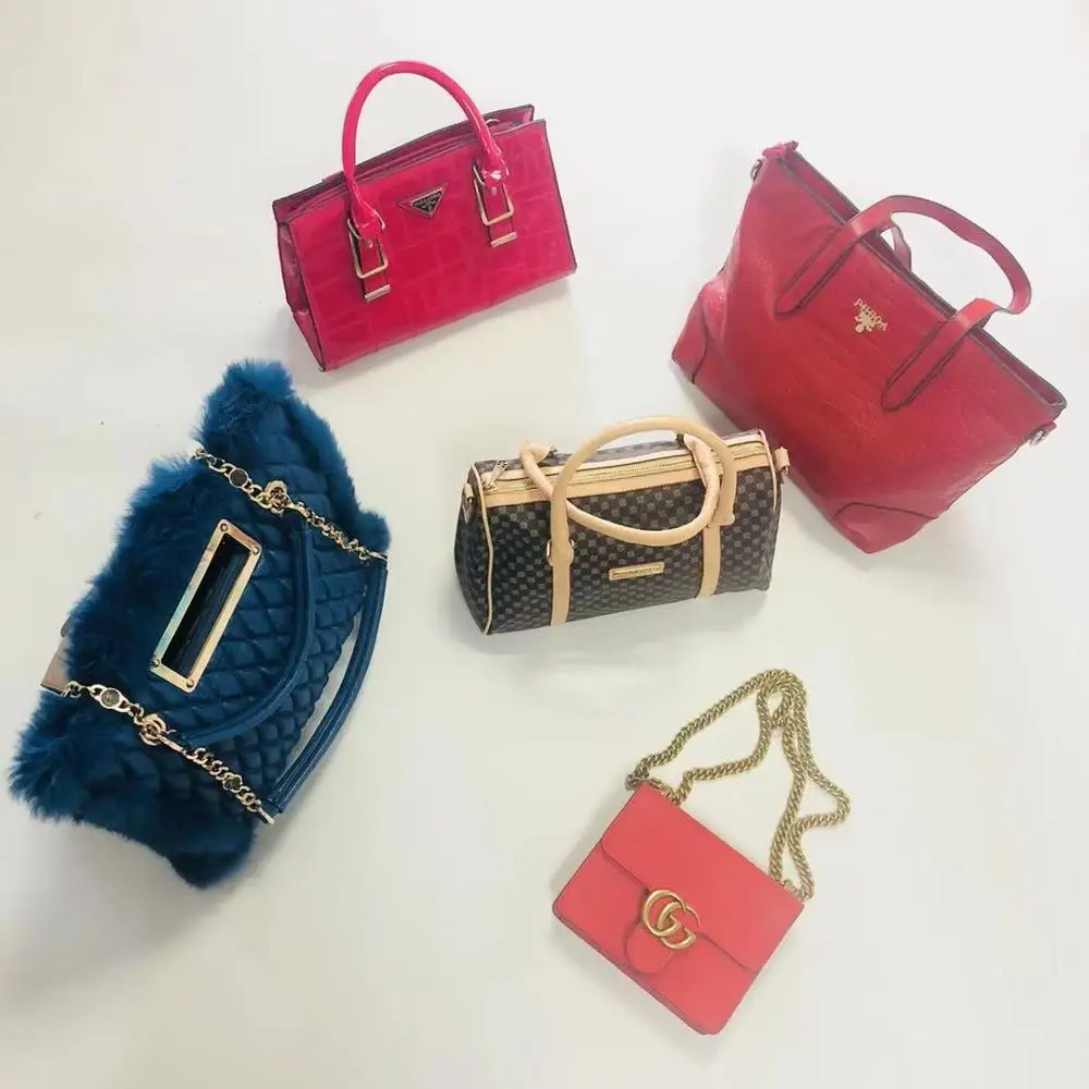 Factory Wholesale Branded Bale High Grade Used Cloth Bags Bales Second Hand Bags Wholesale Ladies/men/children Backpacks school