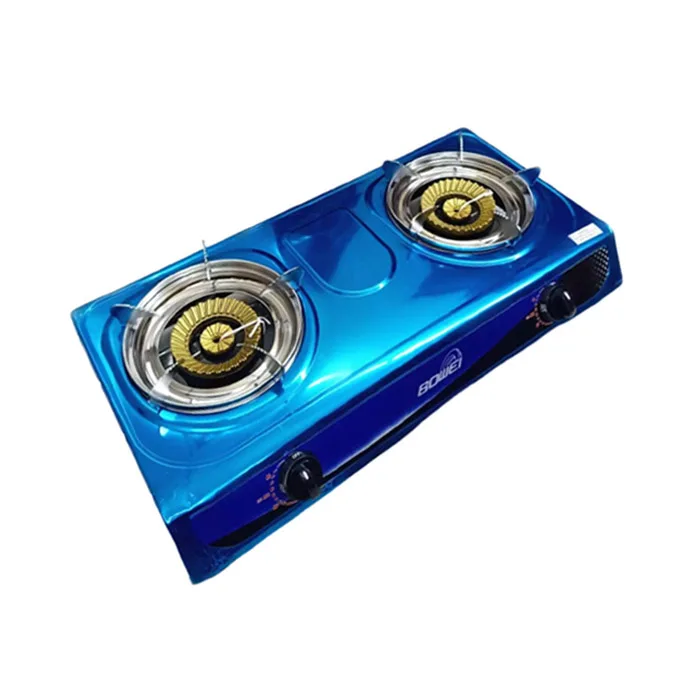 Good Performance Quality Bowei Stainless Steel Double Gas Stove Kitchen Appliances May Return and Replacement After-sales