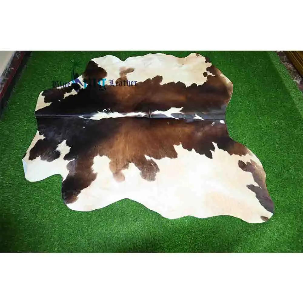 High Quality Leather Ornament Cowhide Skin Floor Rug