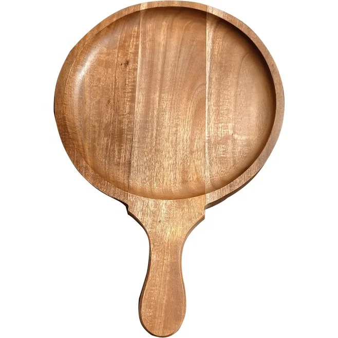 Набор из 3 деревянных подносов для пиццы или пилинга кухни и инструменты приготовления пищи сервировочные тарелки