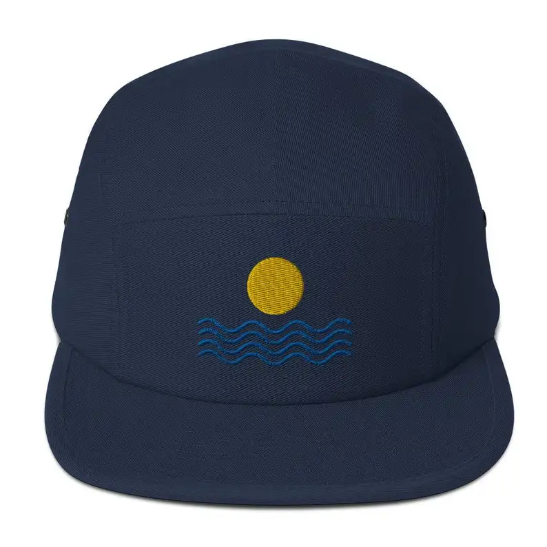 5 Panels Snapback Hat With Embroidered Custom Logo hat Quickly Shipping Time Free Sample Camp Hat Vietnamese Manufacturers