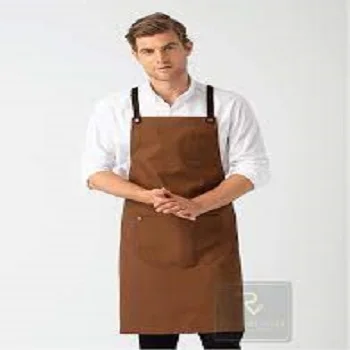 Best Selling Unisex 100% Cotton Kitchen Apron Custom Logo & Many Colours Cheap Price for Vietnam Clothing Wholesalers