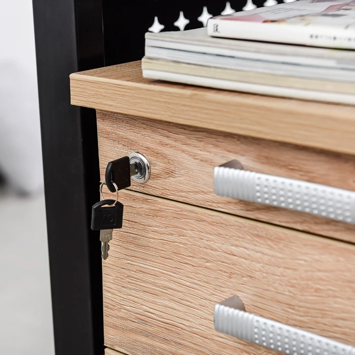 Monster Furniture Office 3-Drawer High Quality Office Furniture Locker Wooden moving mobile drawer storage Cabinet