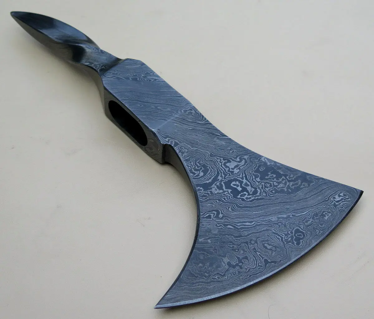 Уникальный топор ручной работы из дамасской Стали TOMAHAWK VIKING BLANK AXE HEAD ....