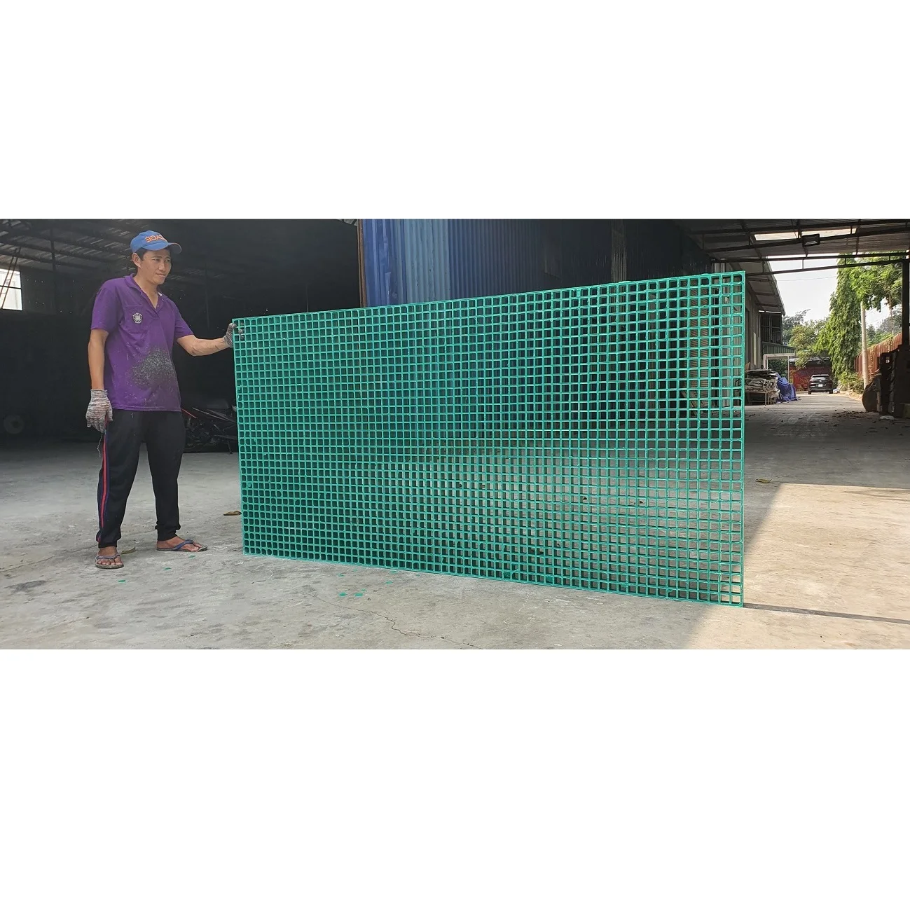 50  - 100 kg Flame Retardant Non-conductive Molded Composite Grating FRP Green