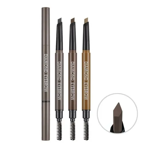 Korea cosmetic lip product _[RIRE] Diamond Eyebrow natural eye makeup eyebrow pencil with brush wholesale price