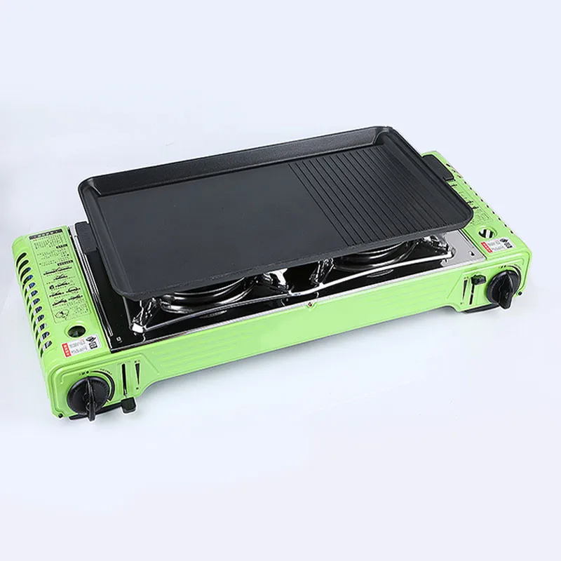 Cooking kerosene cooker wok cooktop portable 2 in 1 camping 2 burner gas stove