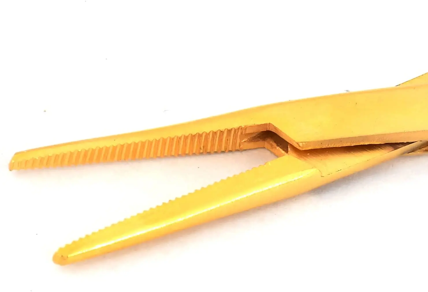 Set Of 8 Piece Hemostat Mosquito Forceps Full Gold Surgical Instruments Straight Curved For Medical Room