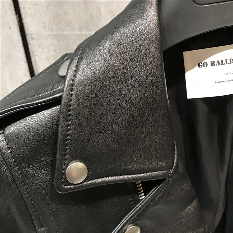 women genuine leather jacket ladies real sheepskin leather jacket