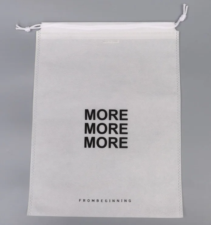 
eco friendly Customs Recycled cheap Shopping pp non woven fabric grocery bag With Printing Logo non woven bag drawstring 