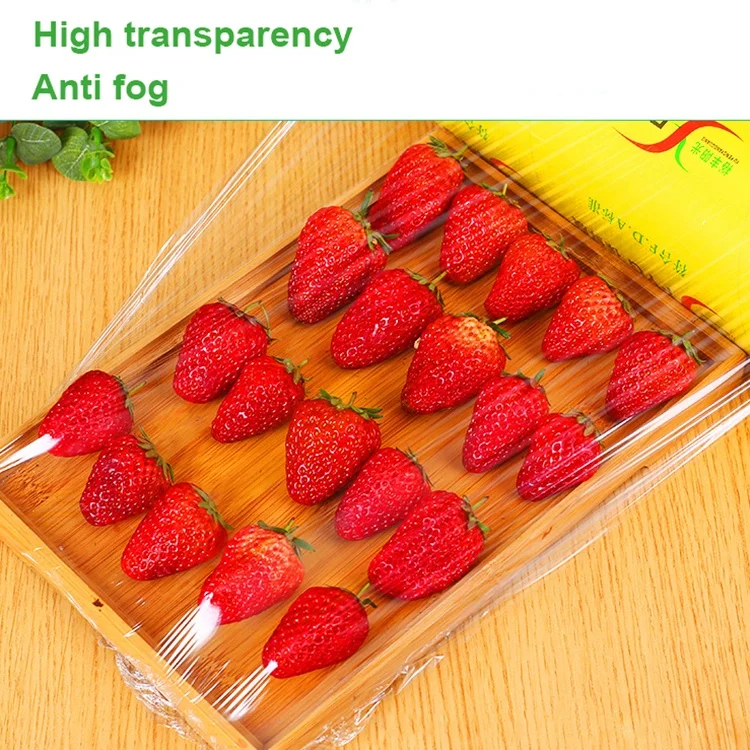 Fresh- keeping food wrap clear plastic film PVC strech cling film