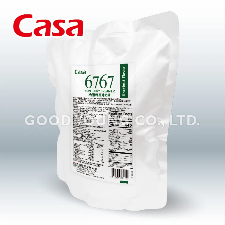 HALAL ISO Certification Taiwan Hazelnut Non Dairy Creamer Powder Coffee Bubble Milk Tea Ingredients