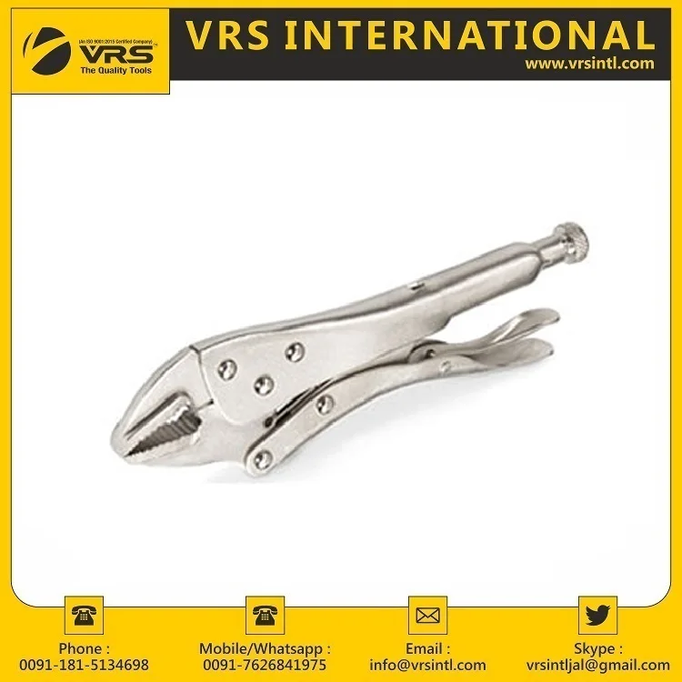 High Quality Carbon Steel Locking Pliers with Steel Handle Multi-Functional Hand Tool for Crimping Grip Manufactured by Company