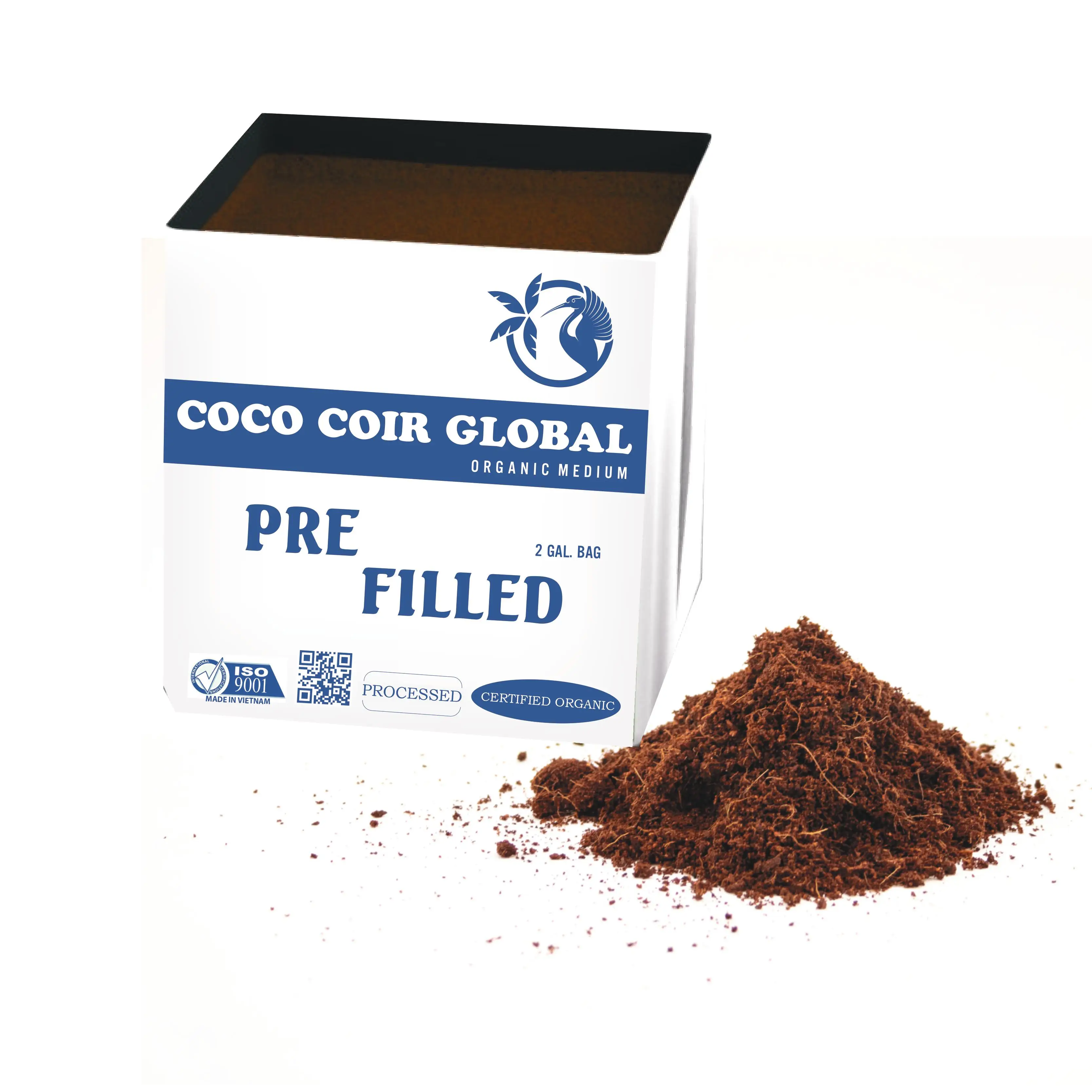 Hot sell Potting Soil Bagged Coco Peat for Incubating Plants Coconut Fiber Chip Husk Mix Pre-filled Bag Smart Solution for Plant
