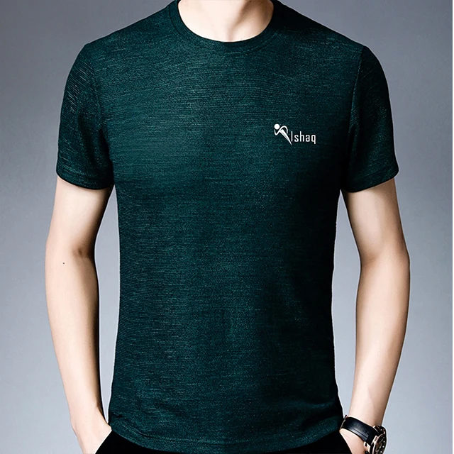  Оптовая продажа 100% Мужская футболка из конопляного хлопка