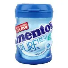 Жевательная резинка Bubblefresh - Mentos без белого сахара-40 шт. в ванну (упаковка из 6