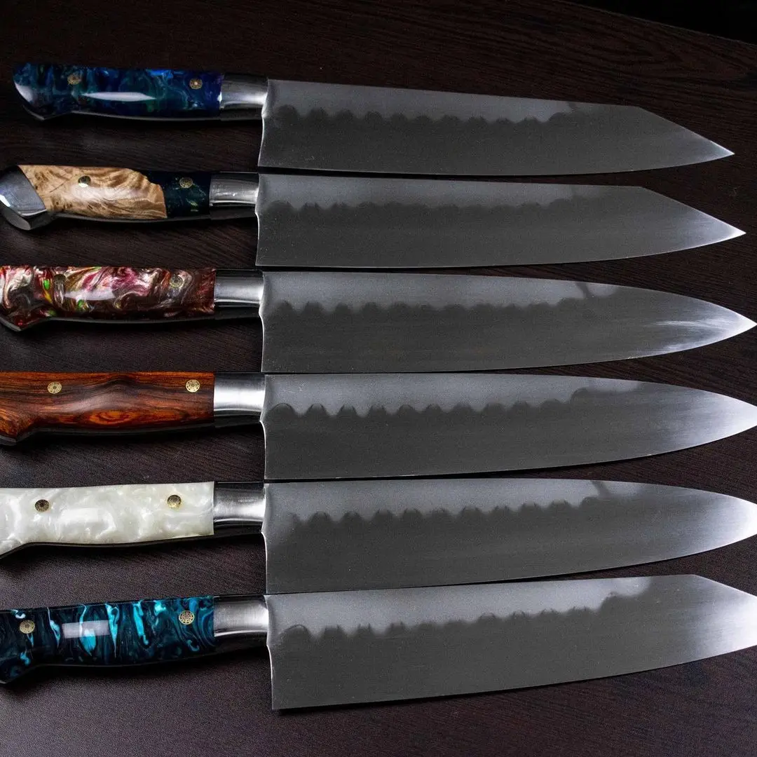  Горячая продажа кухонные 8-дюймовый поварский нож с дамасковой стальной лезвие