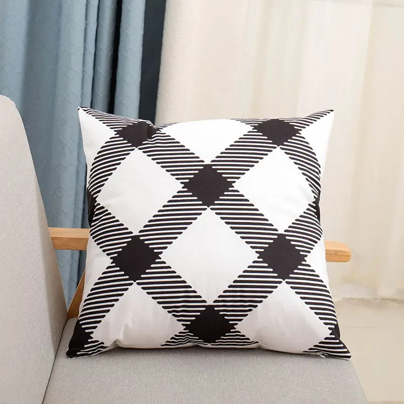 Amazon hot sale 45*45CM Modern Simple Pillows Solid Colour Geometric Cushion Cover For Home