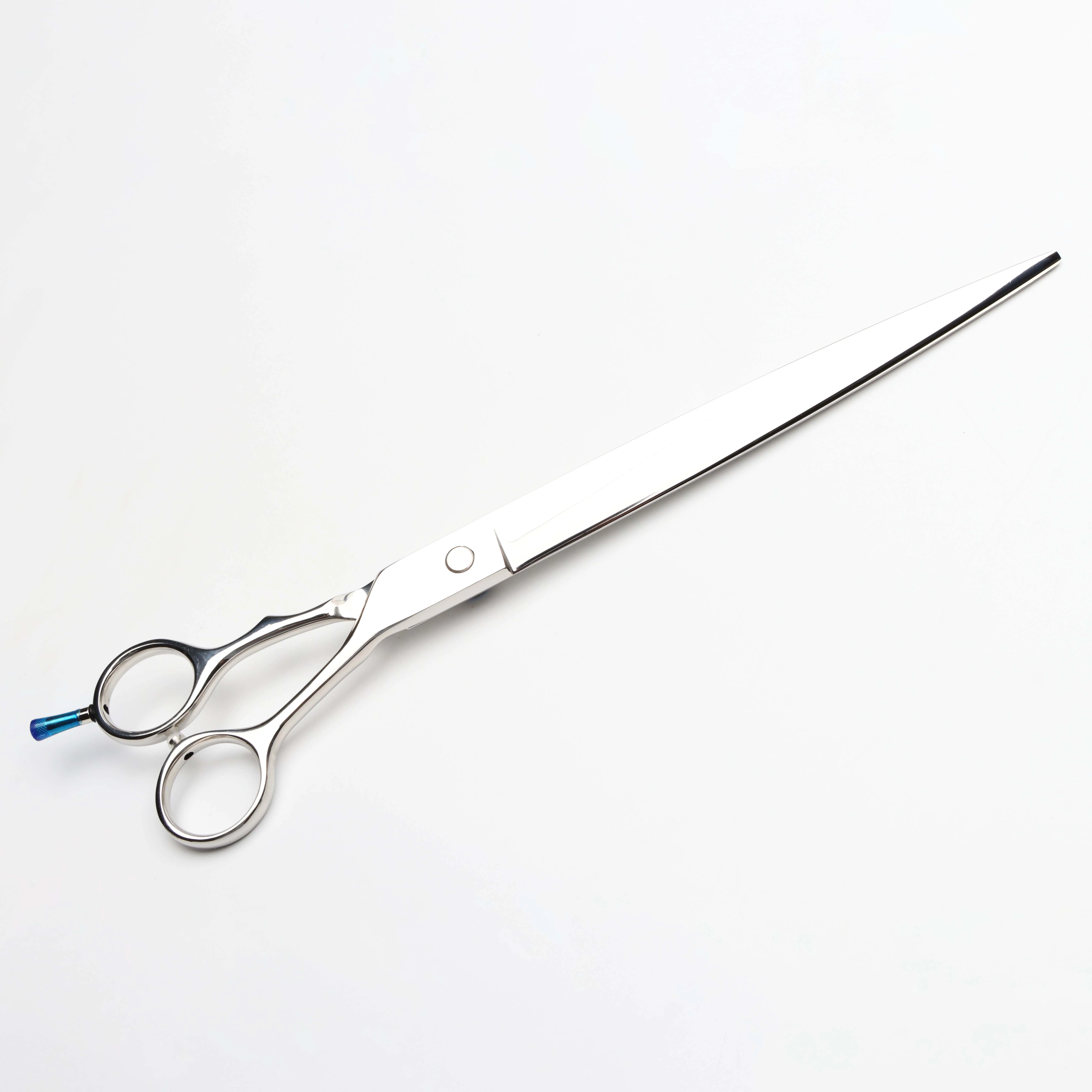 Mirror Finished 10 inch 440C stainless steel pet hair scissor large size dog grooming scissors