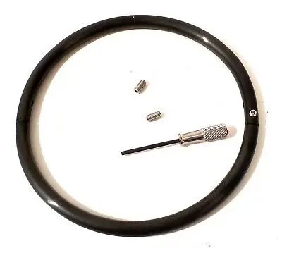 Steel bondage slave collar black