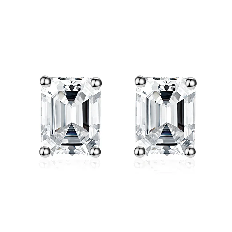 Size 4 x 6mm D Color White Emerald Cut Loose Lab Grown Diamond
