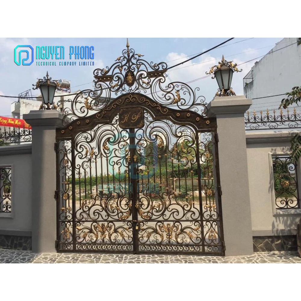 Gold Supplier Manufacturer OEM Custom Varieties Of Wrought Iron Rod Main Front Gate
