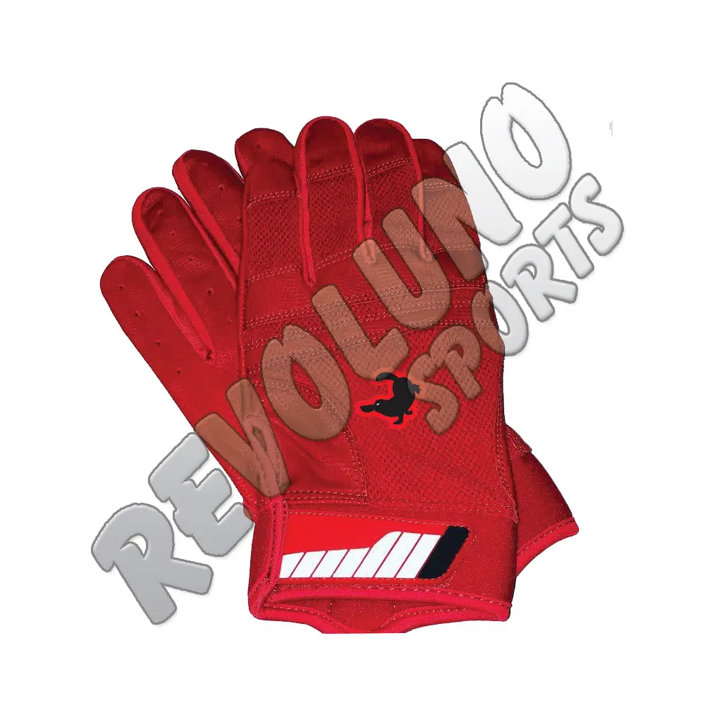 Недорогие высококачественные перчатки с логотипом на заказ, красного цвета, новая модель, Прямая поставка с завода, перчатки для бейсбола