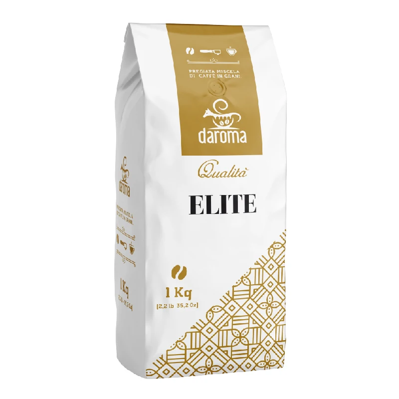 Высшее качество-итальянский кофе-Daroma Elite 1 кг высококачественные кофейные зерна-Жареный Кофе-круглый корпус-для доставки