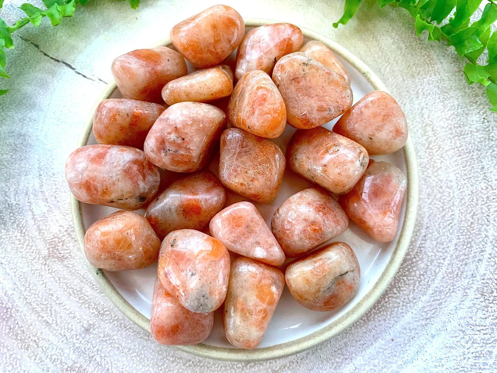 Buy Wholesale Sunstone Tumbled 20-30mm Beautiful Sunstone Tumbled From Muntaha Agate Exports