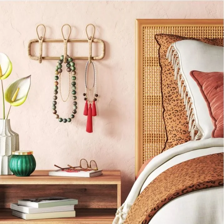  Настенные крючки из ротанга крючок для одежды шляпы держатель ткани органайзер вешалки