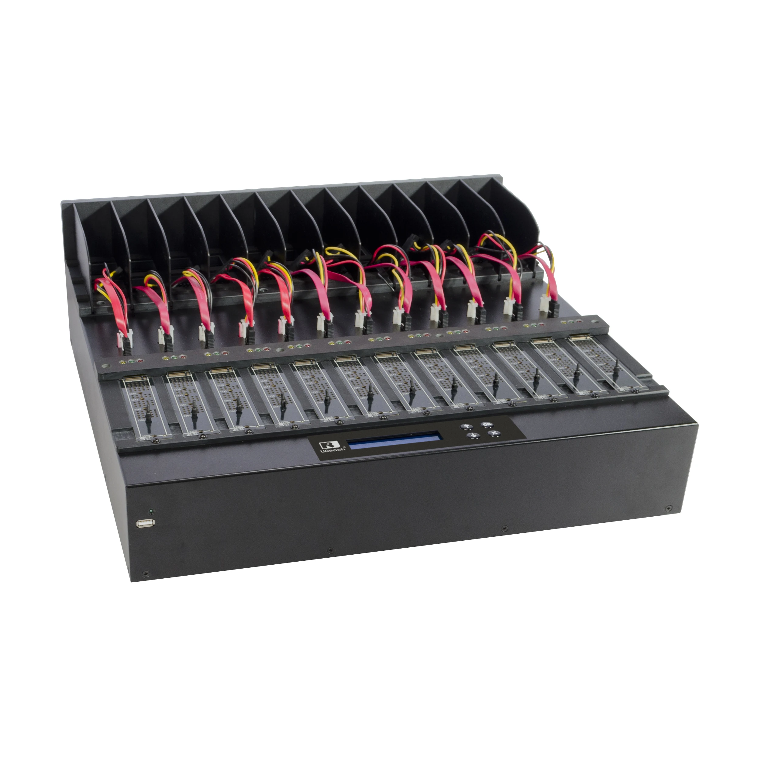SATA M.2 Dual Interfaces 1 to 11 M.2 NVMe SSD Duplicator